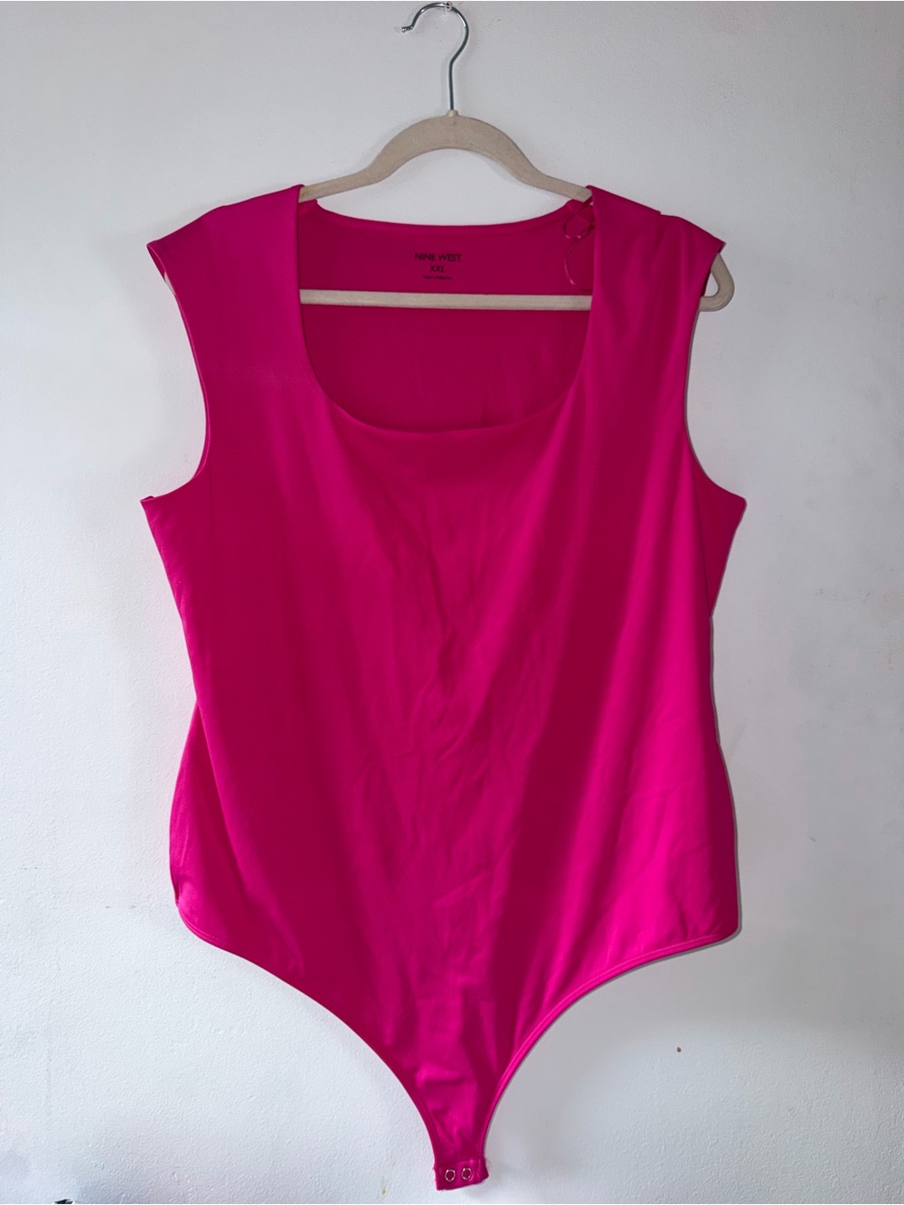 Nine West Hot Pink Sleeveless Bodysuit
